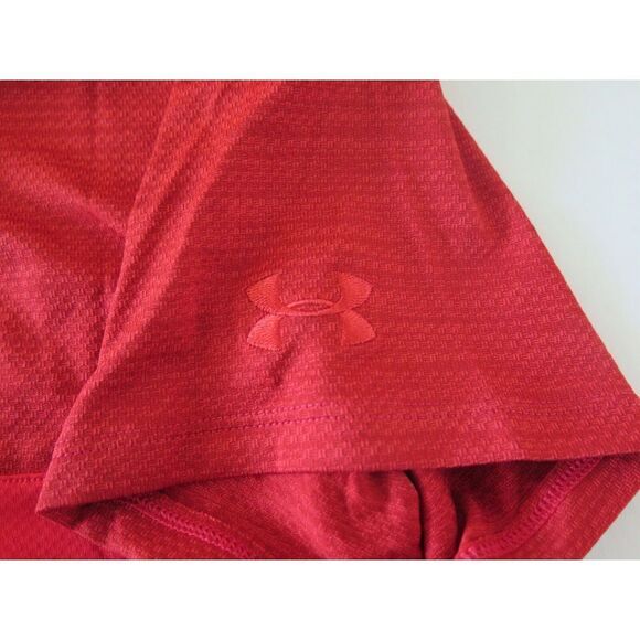 Under Armour 1348083 600 Women's Sz S Red Corporate Colorblock Short Sleeve Polo - Picture 5 of 5
